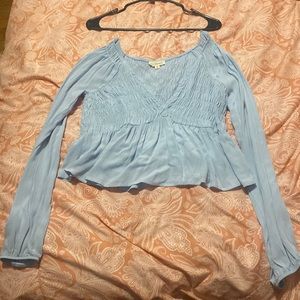 Baby blue top from Pacsun